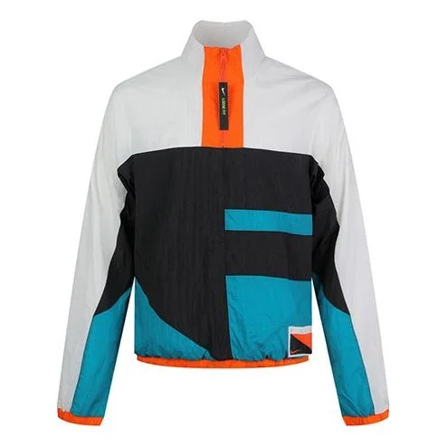 Nike As Nk Flight Jacket 'White Black Teal' CN8509-013 - 1