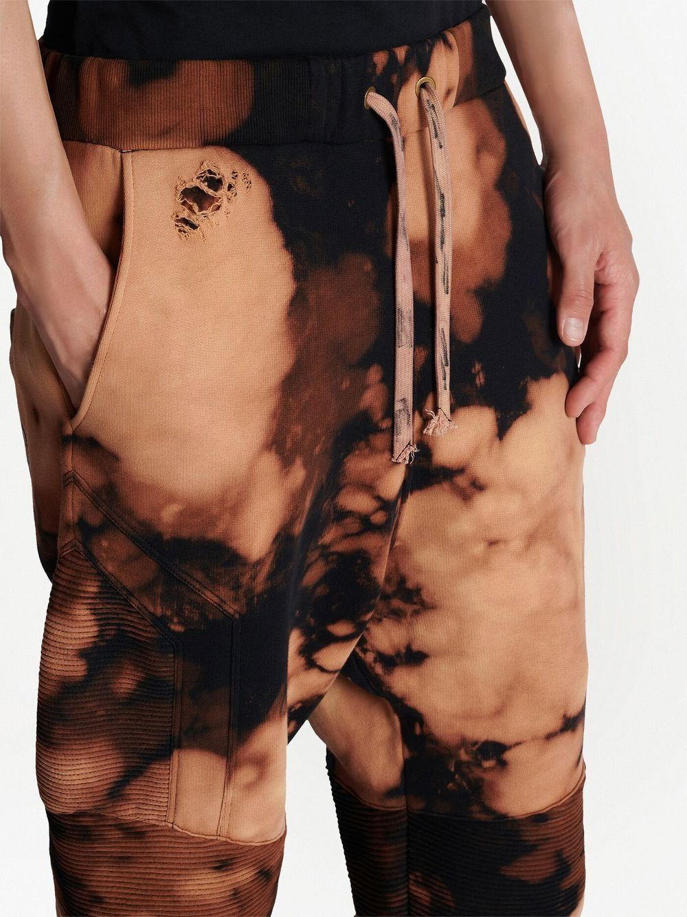 tie-dye print track pants - 6
