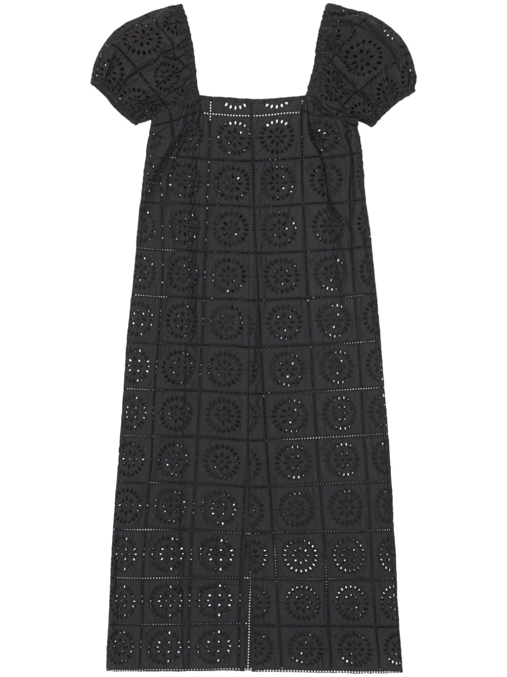 broderie anglaise midi dress - 1