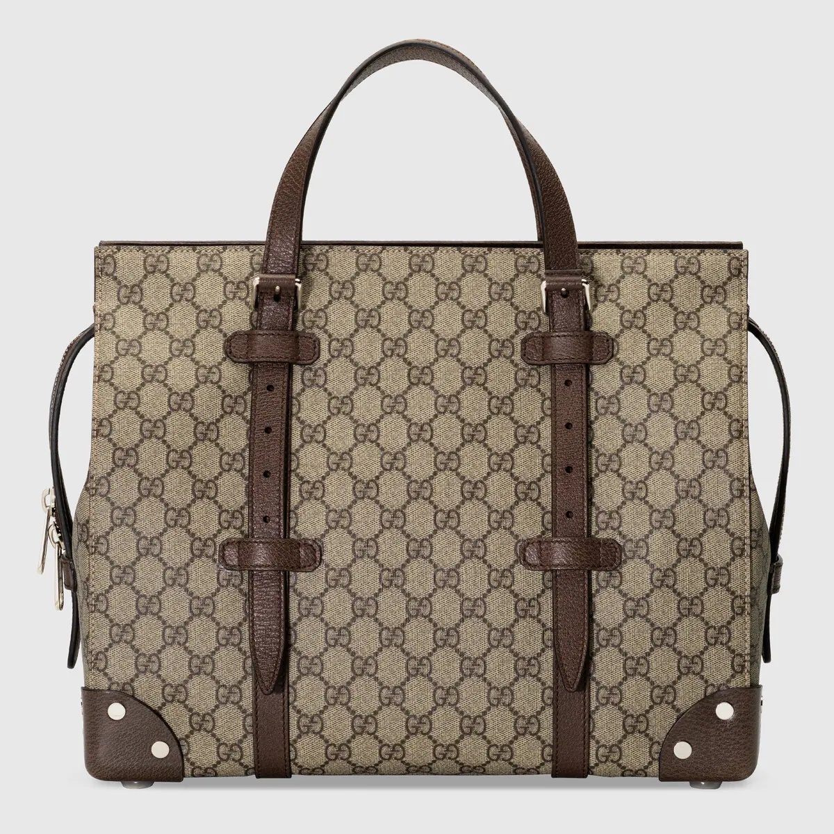 GG tote bag with leather details - 1