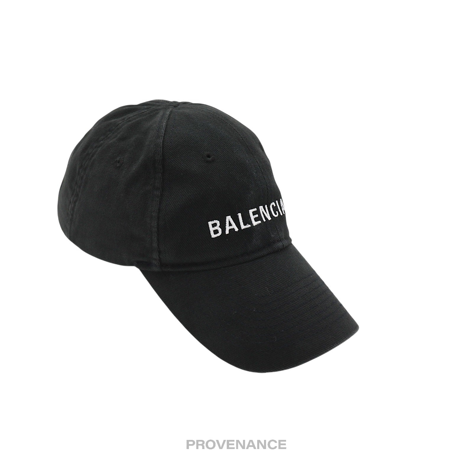 Balenciaga Embroidered Logo Cap - Washed Black - 3