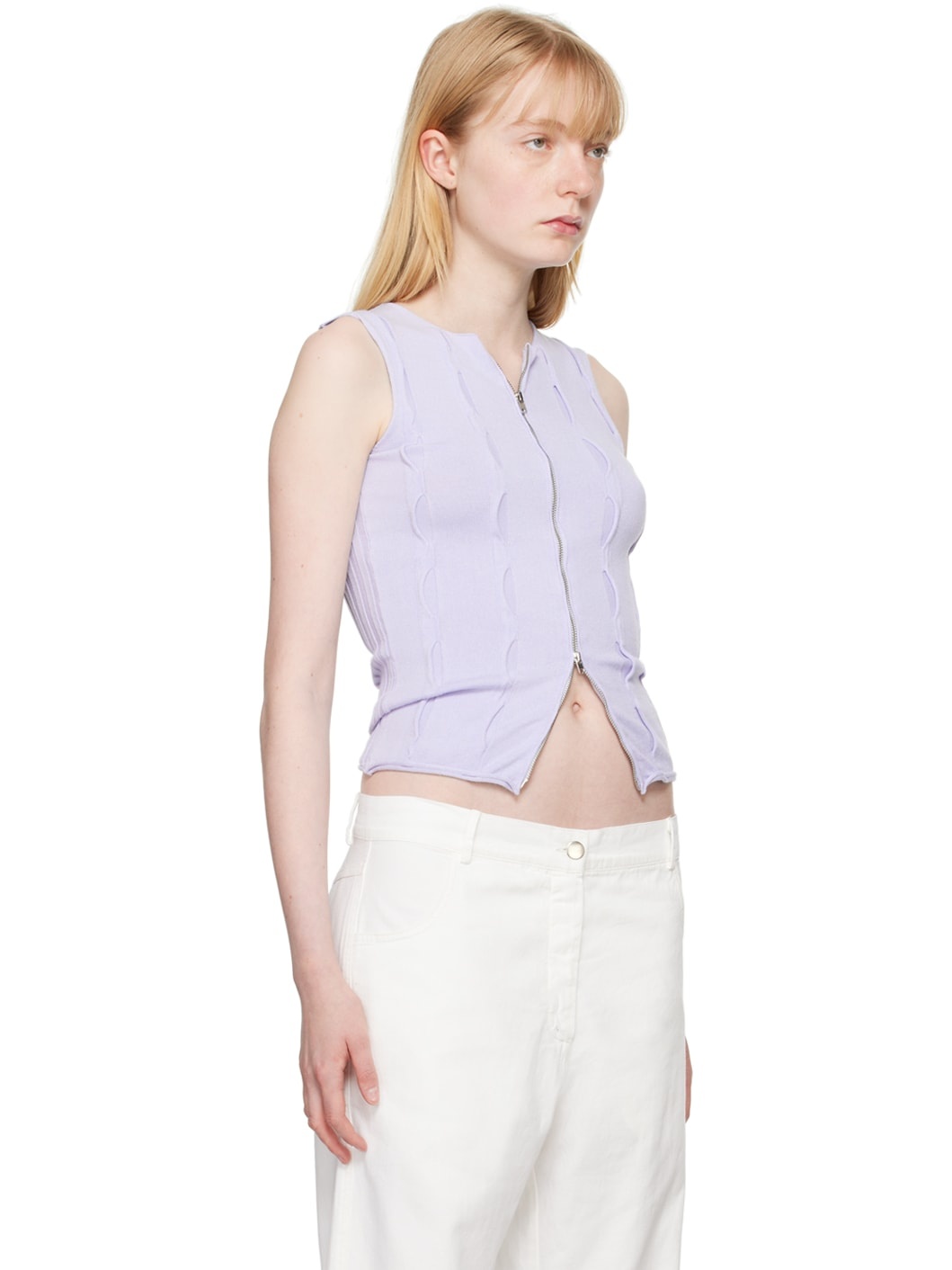 Blue Forat Tank Top - 2