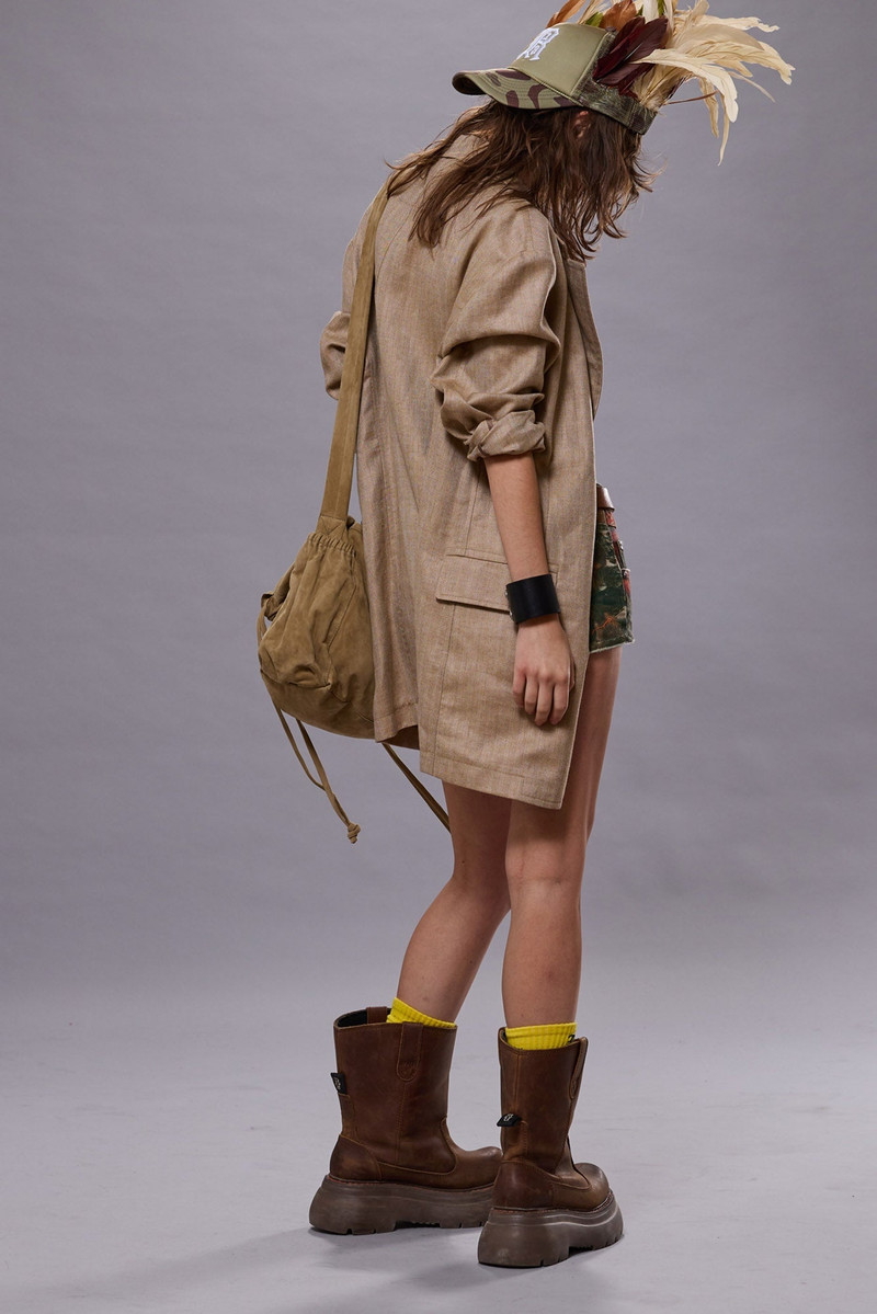 R13 OVERSIZED RAGGED BLAZER outlook