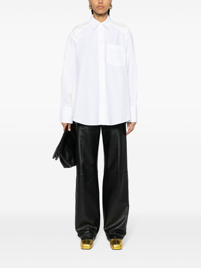 JW Anderson panelled cotton-poplin shirt outlook