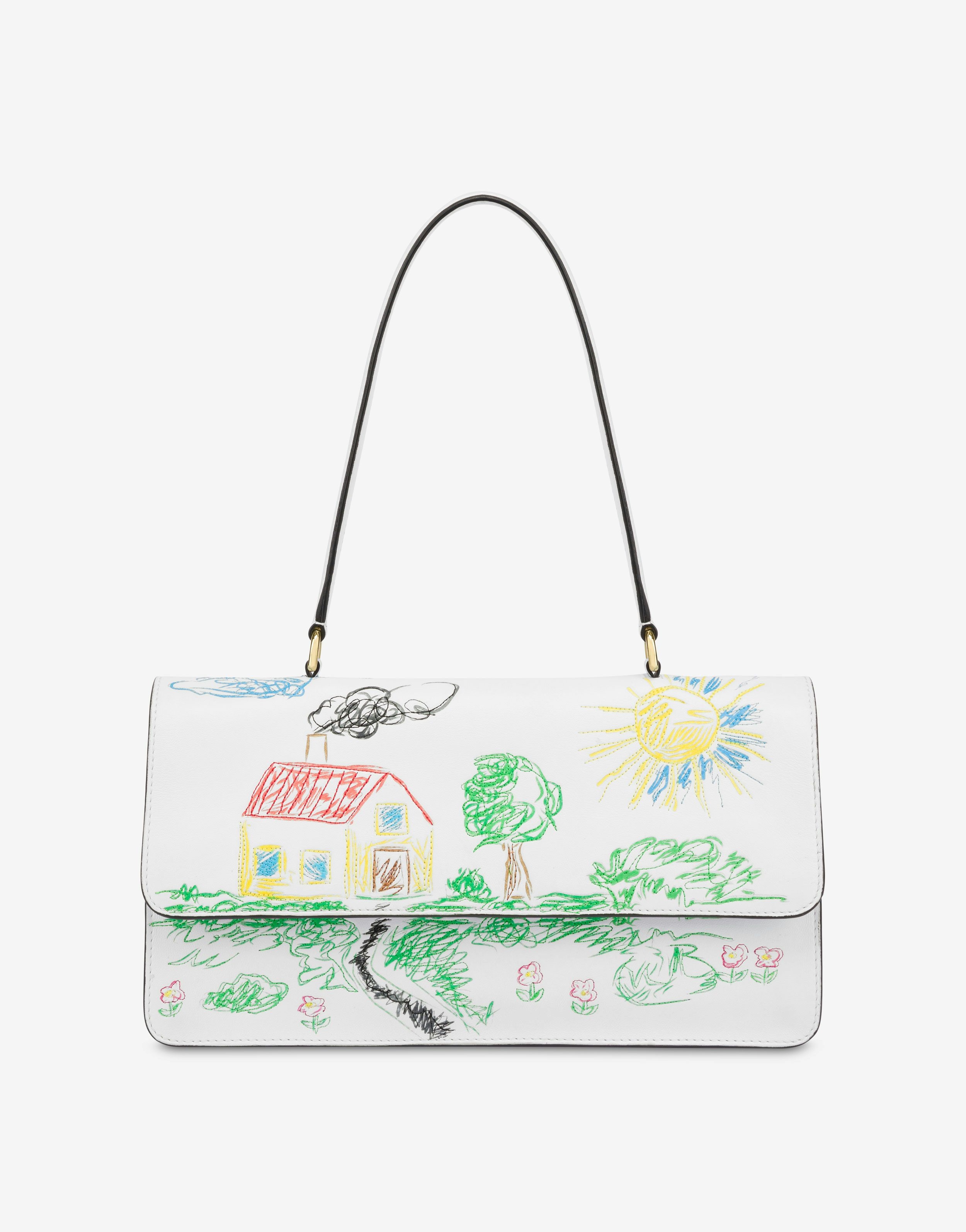 DRAWINGS NAPPA SHOULDER BAG - 1