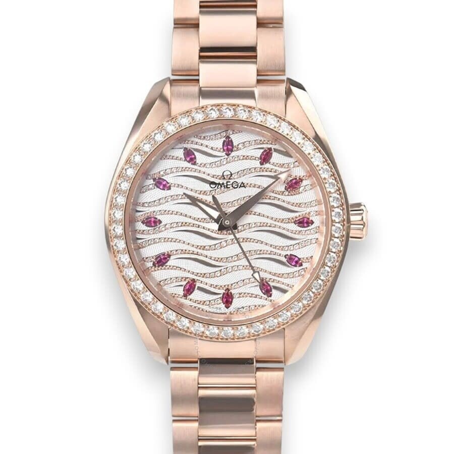 Omega Seamaster Automatic Chronometer Diamond White Dial Ladies Watch 220.55.34.20.99.004 - 3