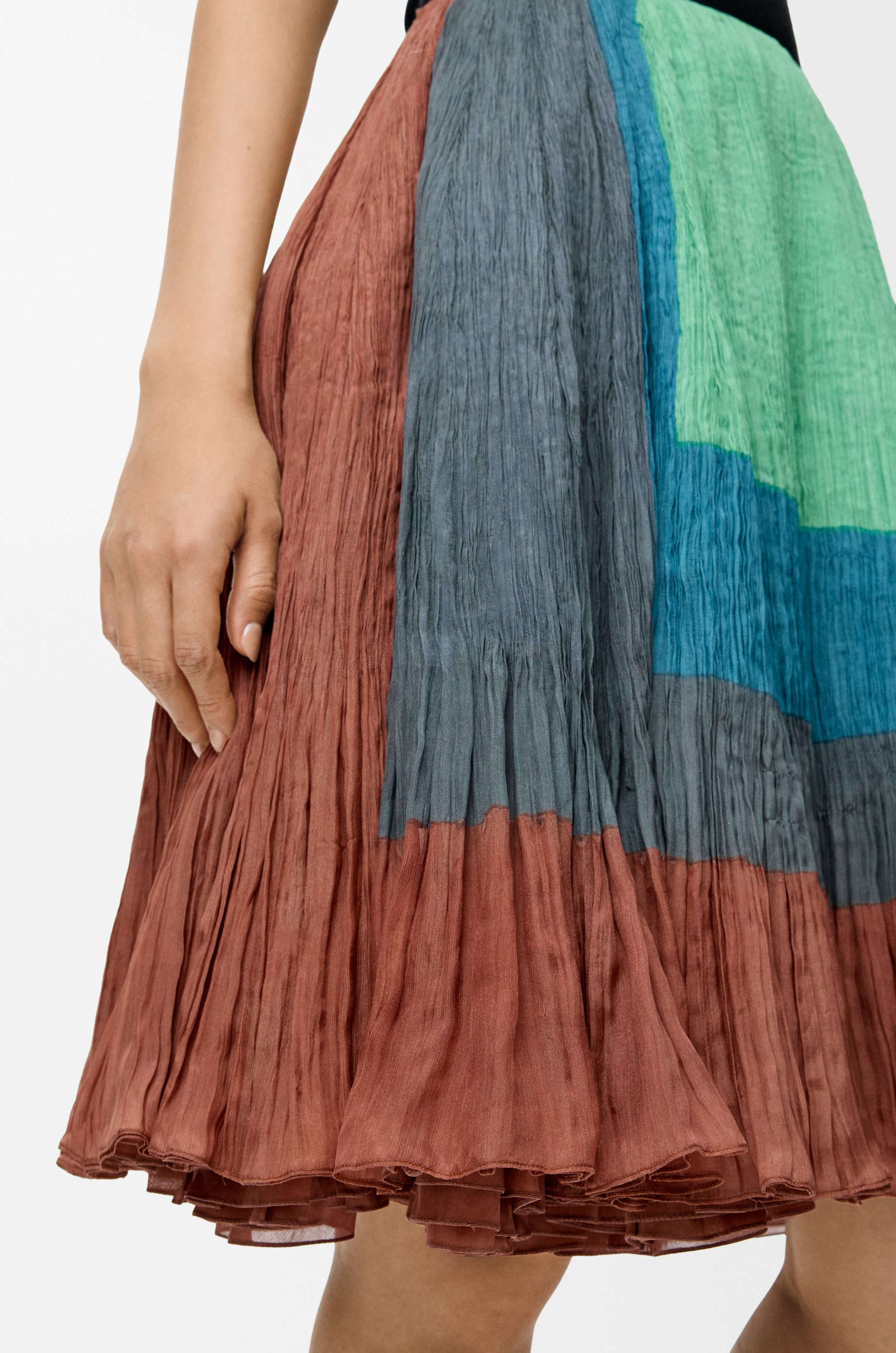 Skirt in silk blend - 5
