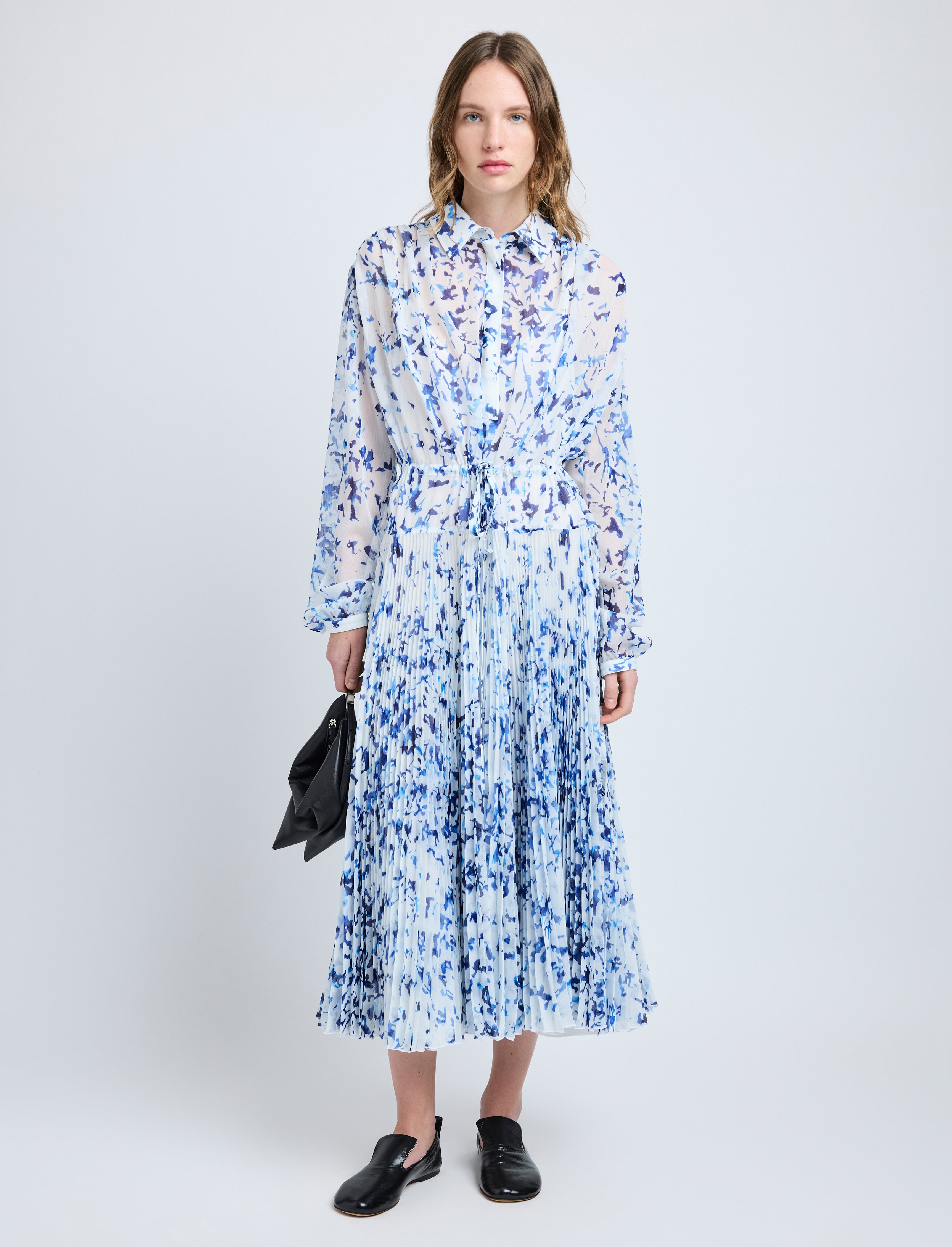 Jones Dress in Printed Crinkle Chiffon - 2