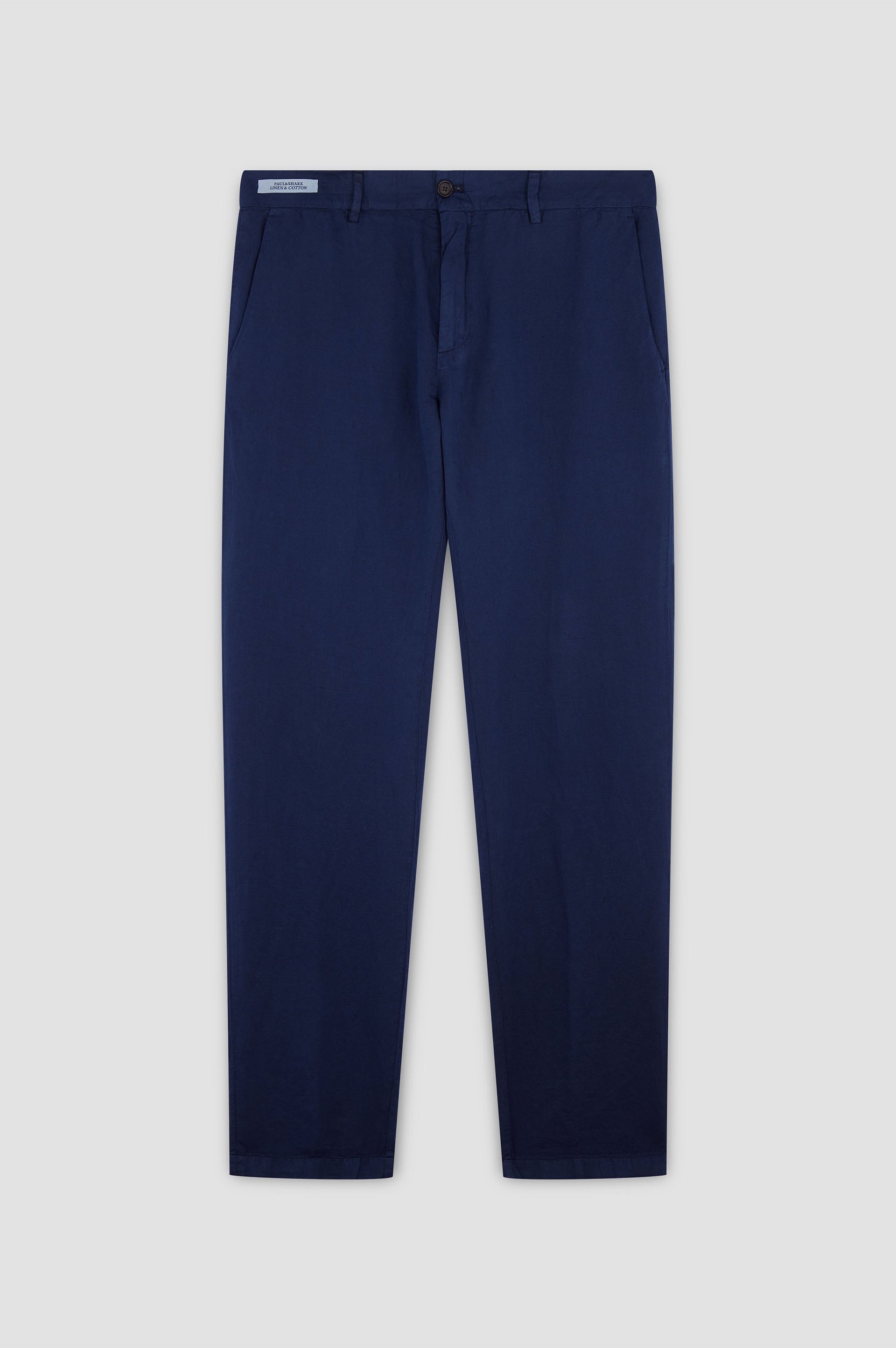 CHINO PANTS IN LINEN AND COTTON - 1