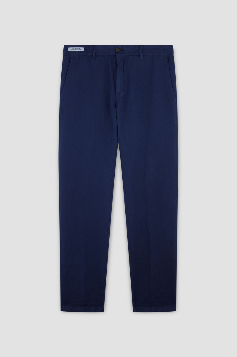 CHINO PANTS IN LINEN AND COTTON 1
