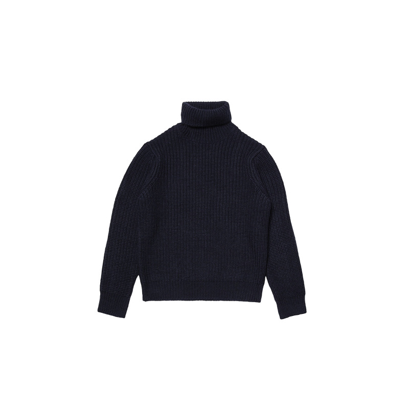 August Chunky Rollneck Knit Navy - 6