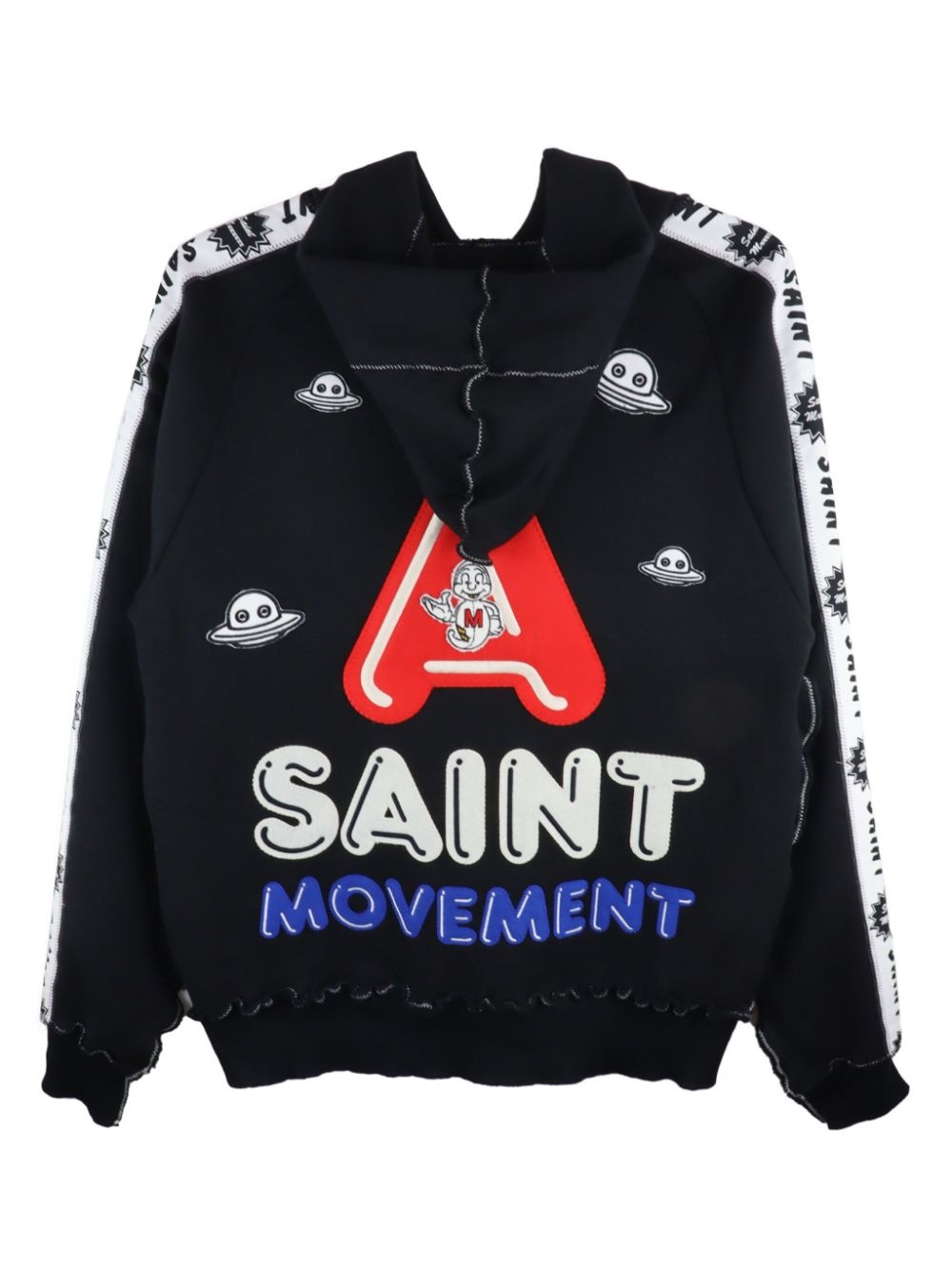 x A LOVE MOVEMENT logo-print hoodie - 2