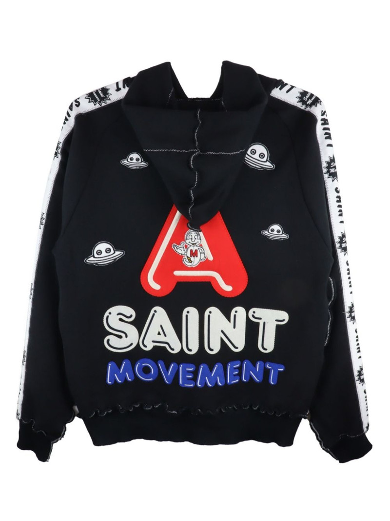 SAINT M×××××× x A LOVE MOVEMENT logo-print hoodie outlook