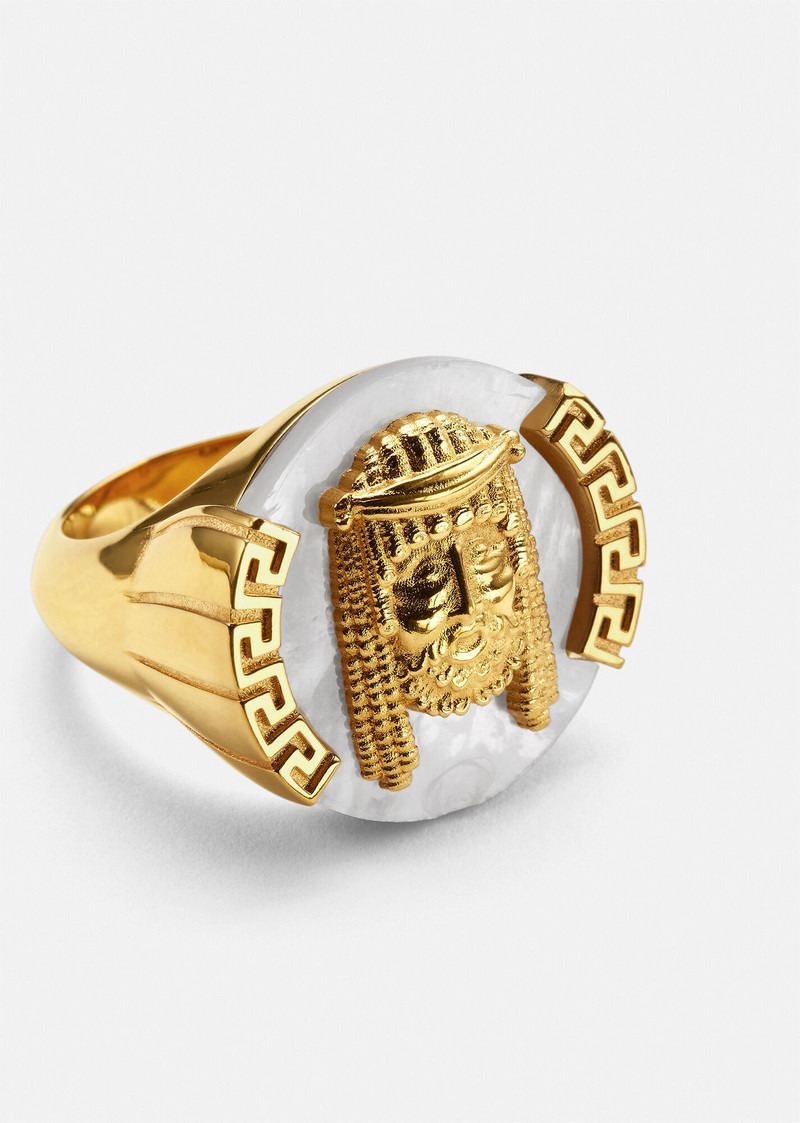 VERSACE La Maschera Mother of Pearl Ring outlook