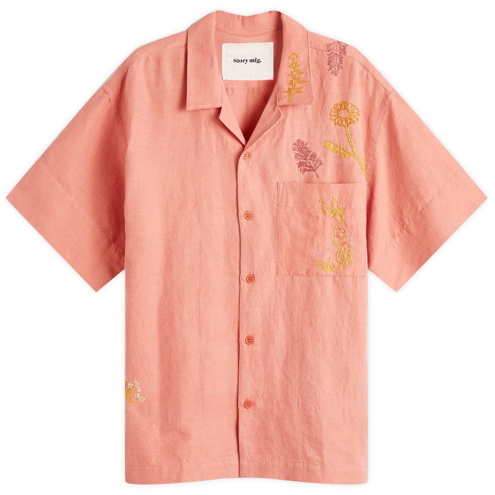 Story mfg. Greetings Embroidered Vacation Shirt - 1