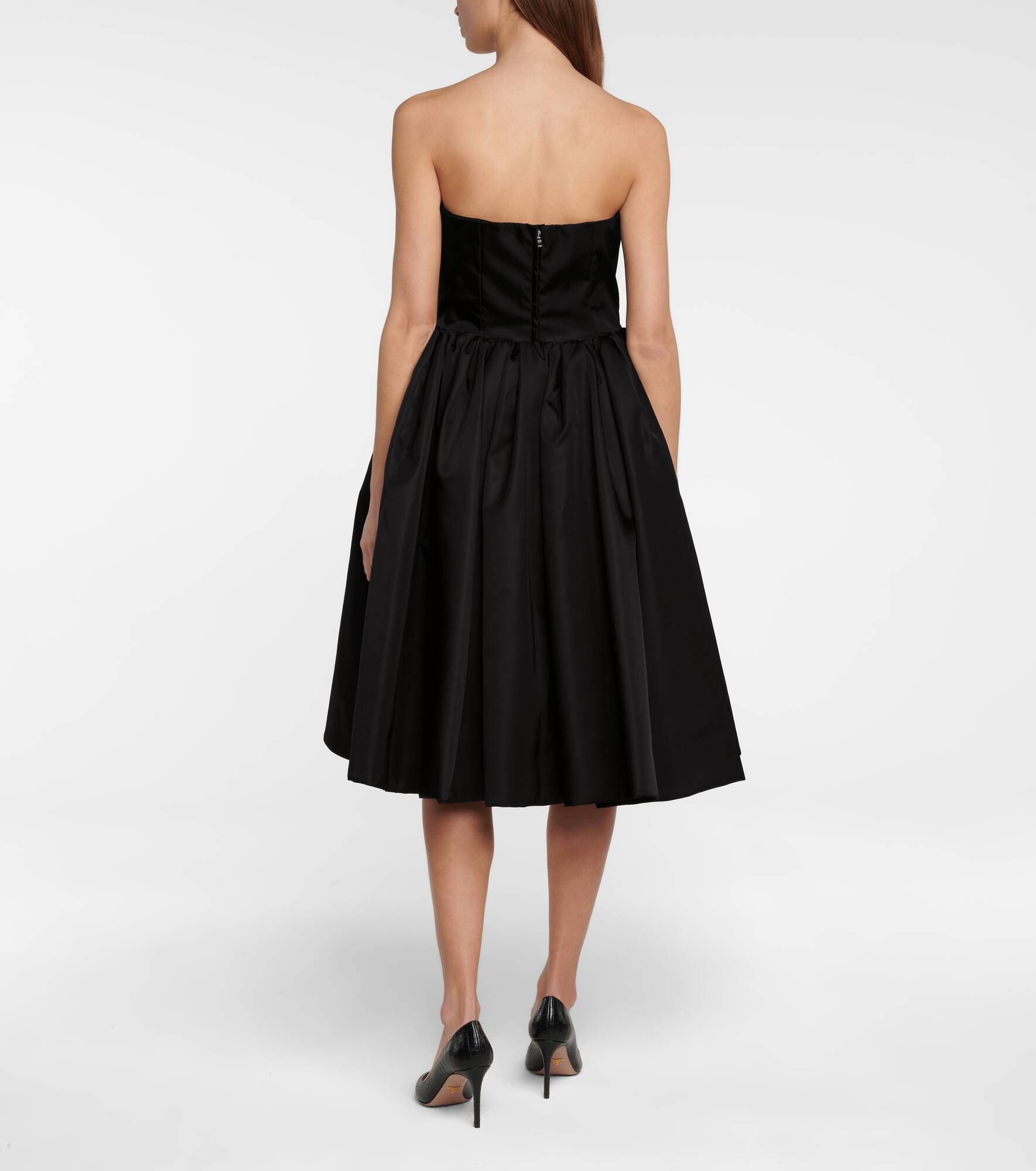 Re-Nylon gabardine midi dress - 3