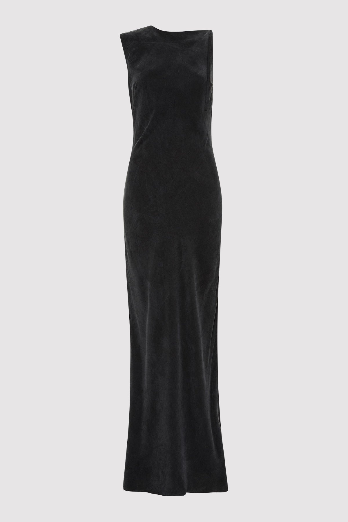 Sophia Drape Dress - Washed Black - 6