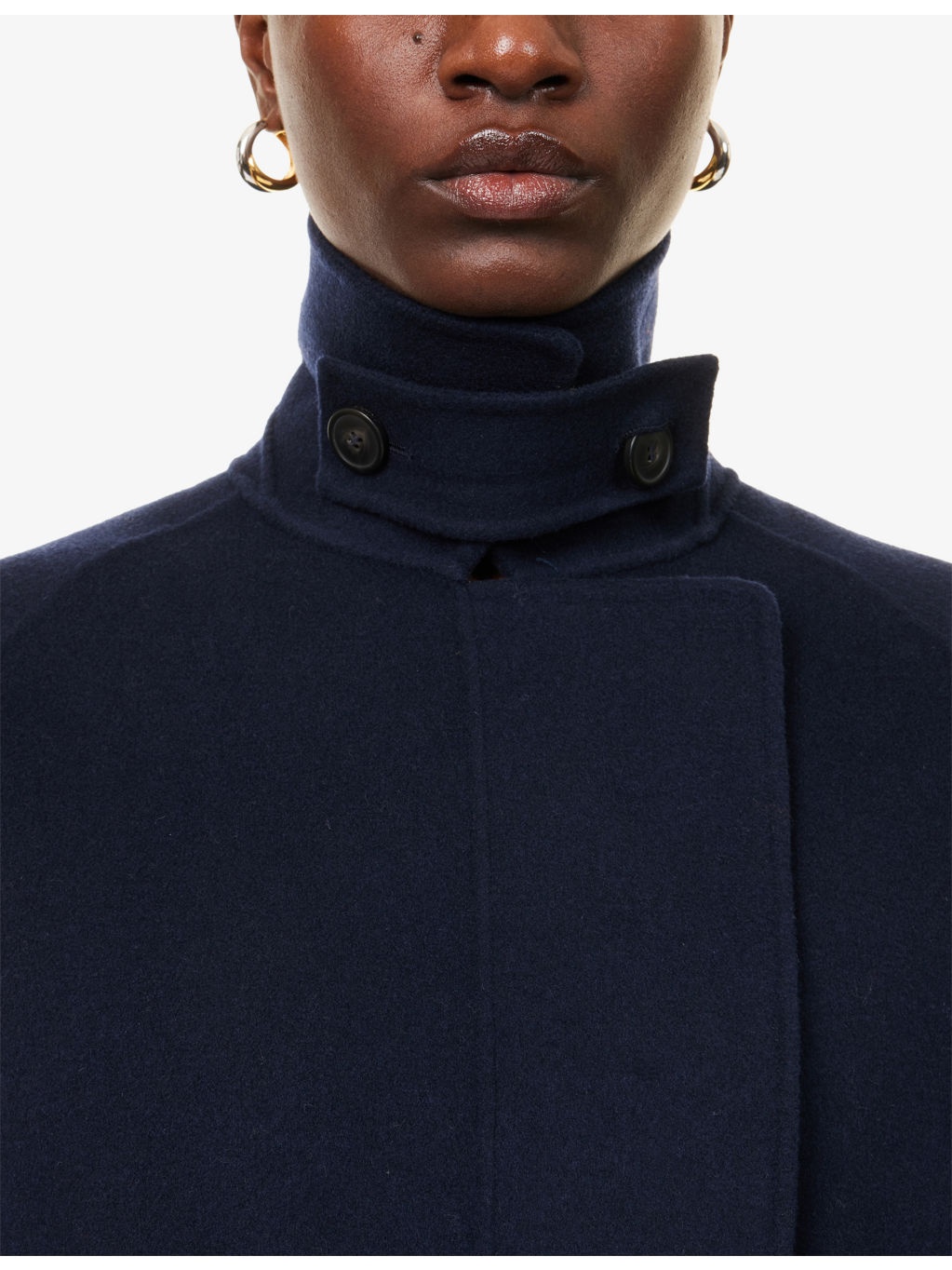 Carella Raglan-Sleeves Wool Coat - 5
