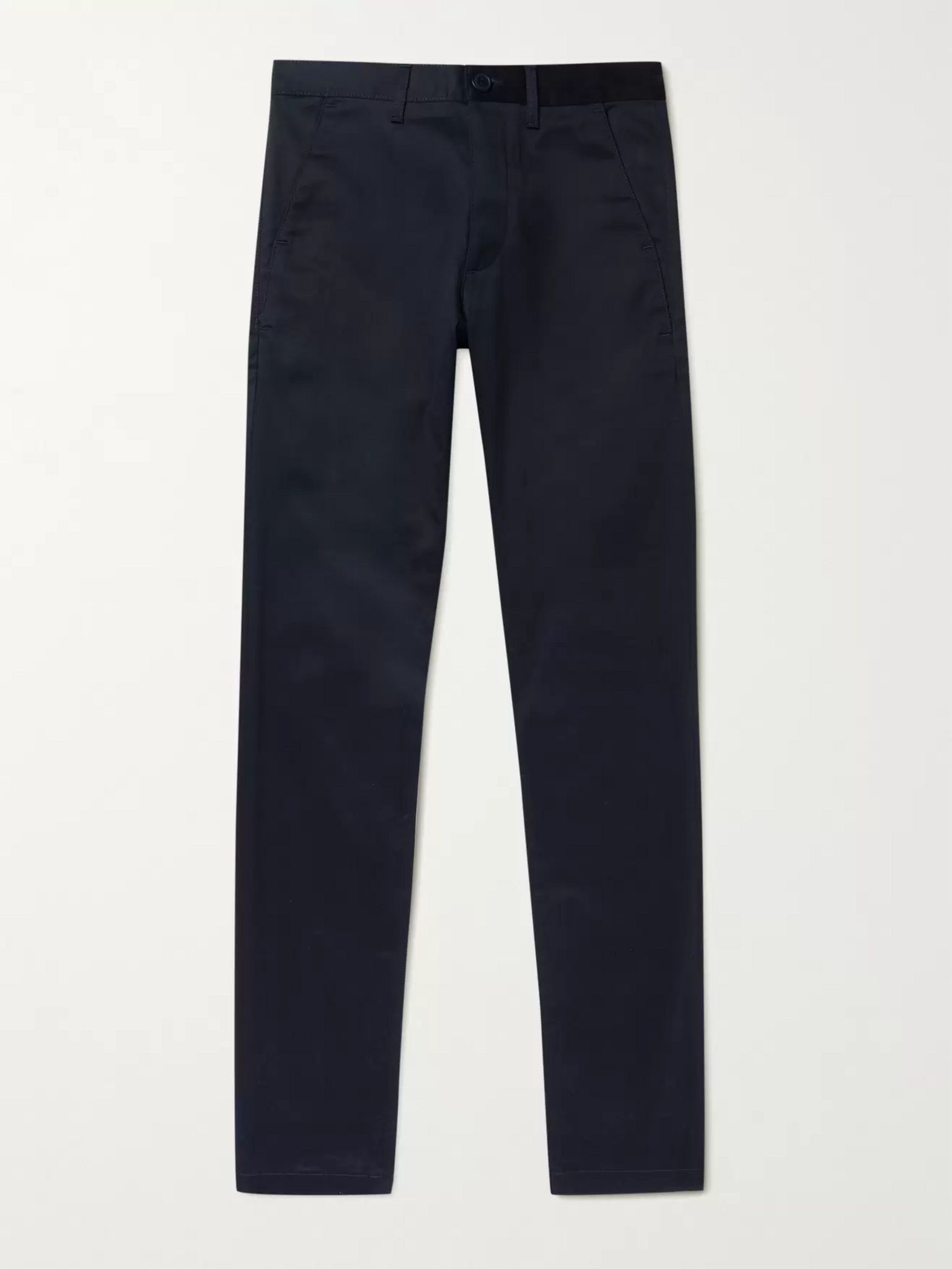 Slim-Fit Stretch Cotton-Blend Twill Chinos - 1