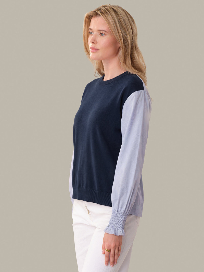 525 america Reva: Fitted Cotton x Knit Pullover outlook