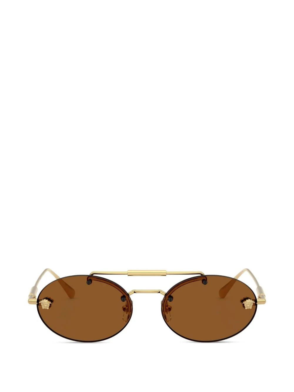metal round-frame sunglasses - 1