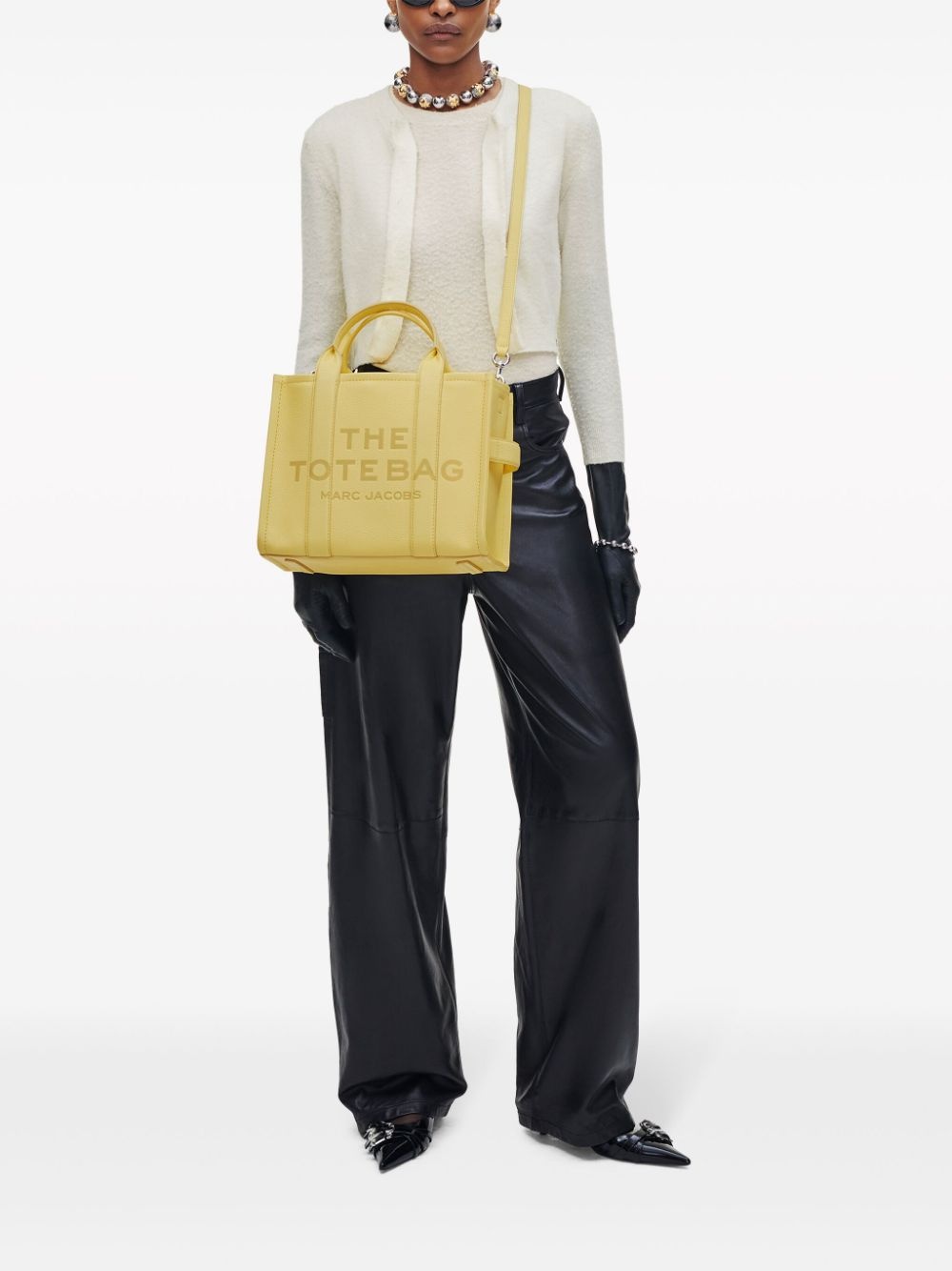 The Medium Leather Tote Bag - 3