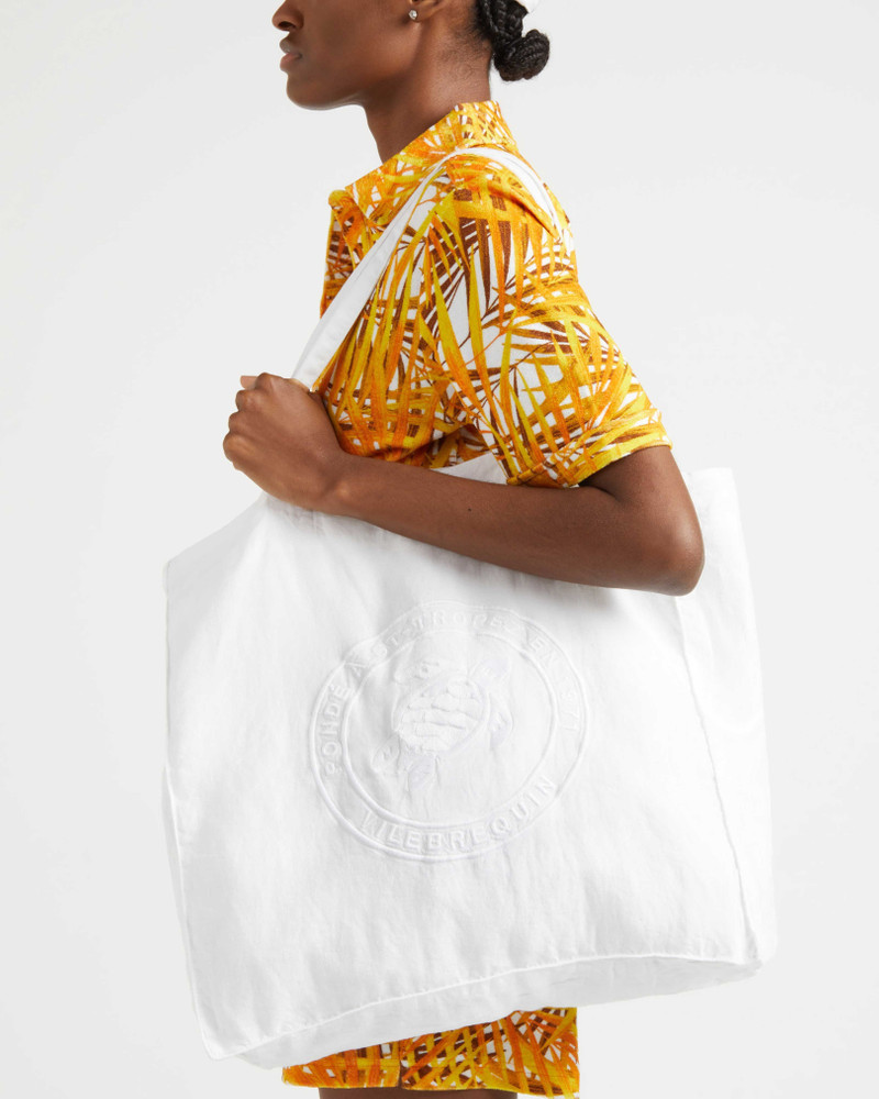 Vilebrequin LINEN EMBROIDERED TURTLE TOTE BAG outlook