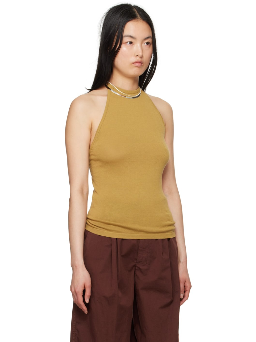 Yellow Halter Tank Top - 2