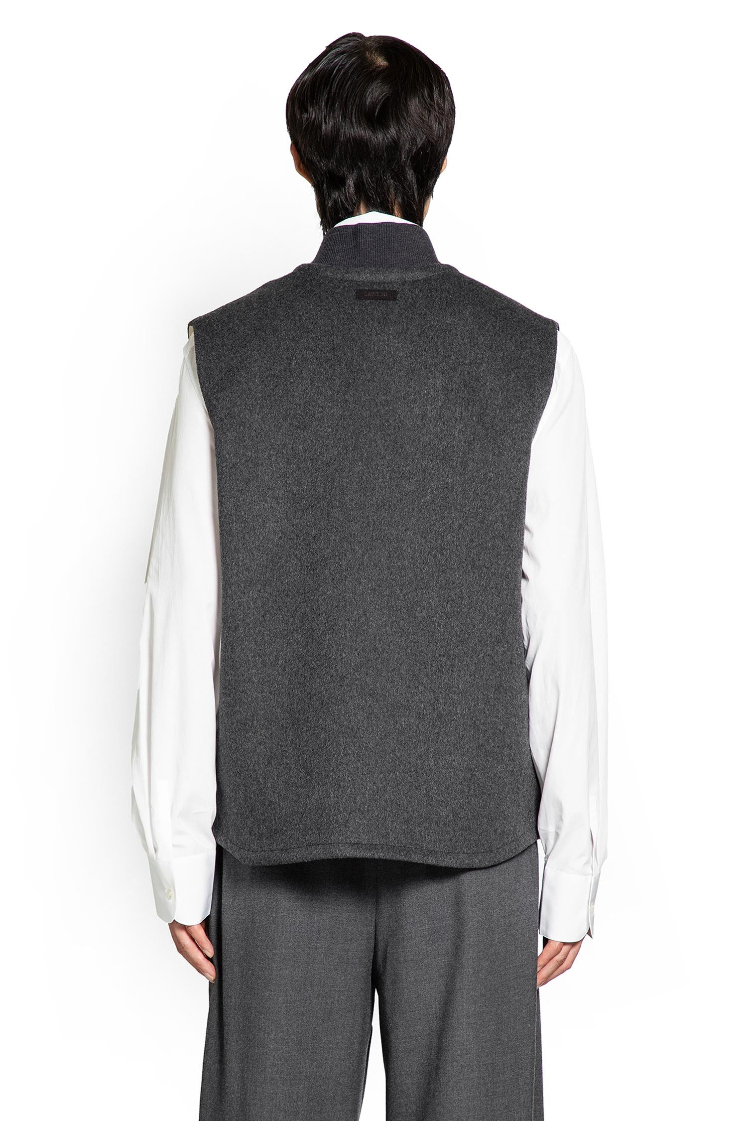 Wool Felt Bomber Vest - 3