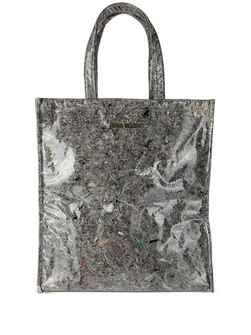 abstract-print tote bag 1
