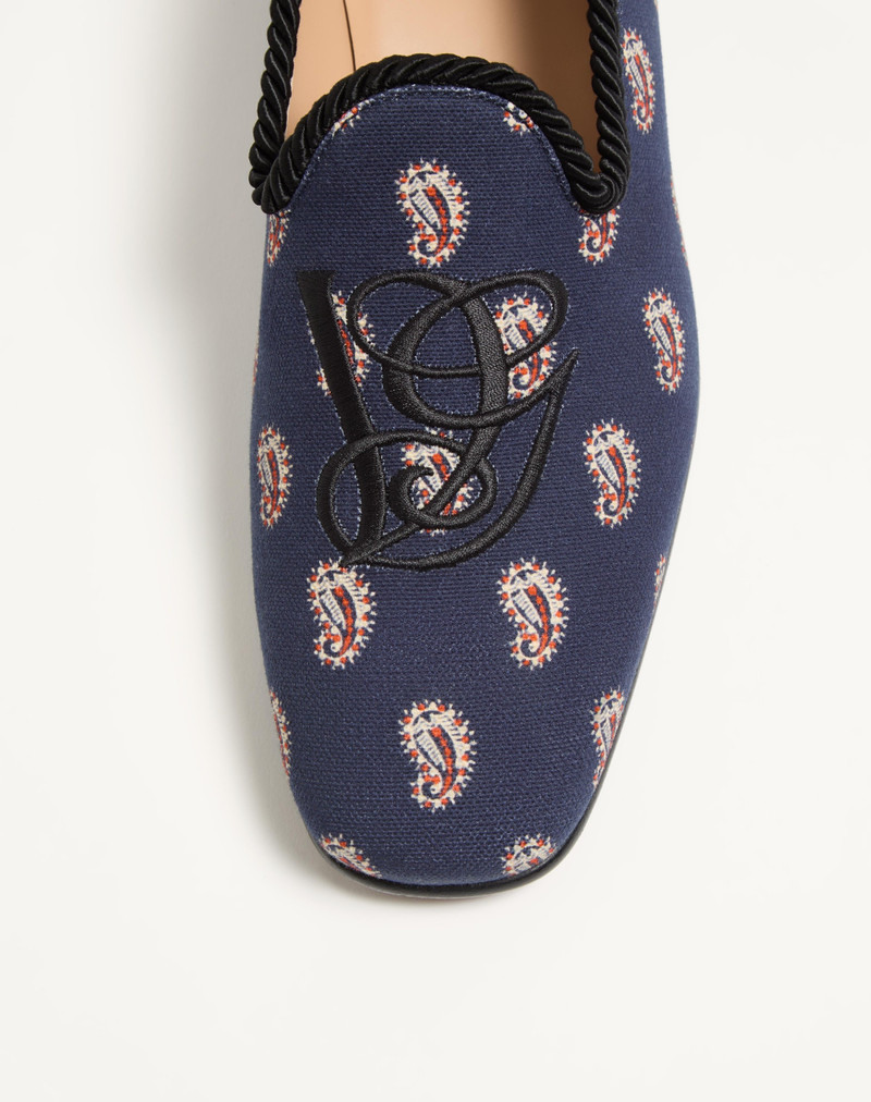 Valentino LES ALCÔVETTES LOAFER IN VOYAGE IMAGINAIRE CANVAS FABRIC outlook