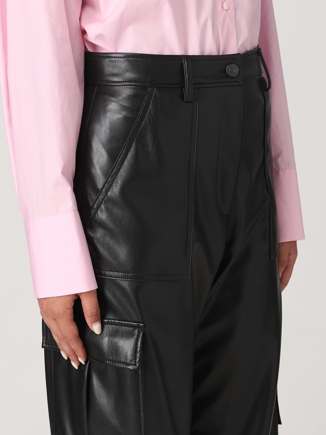 MSGM pants in synthetic leather - 4