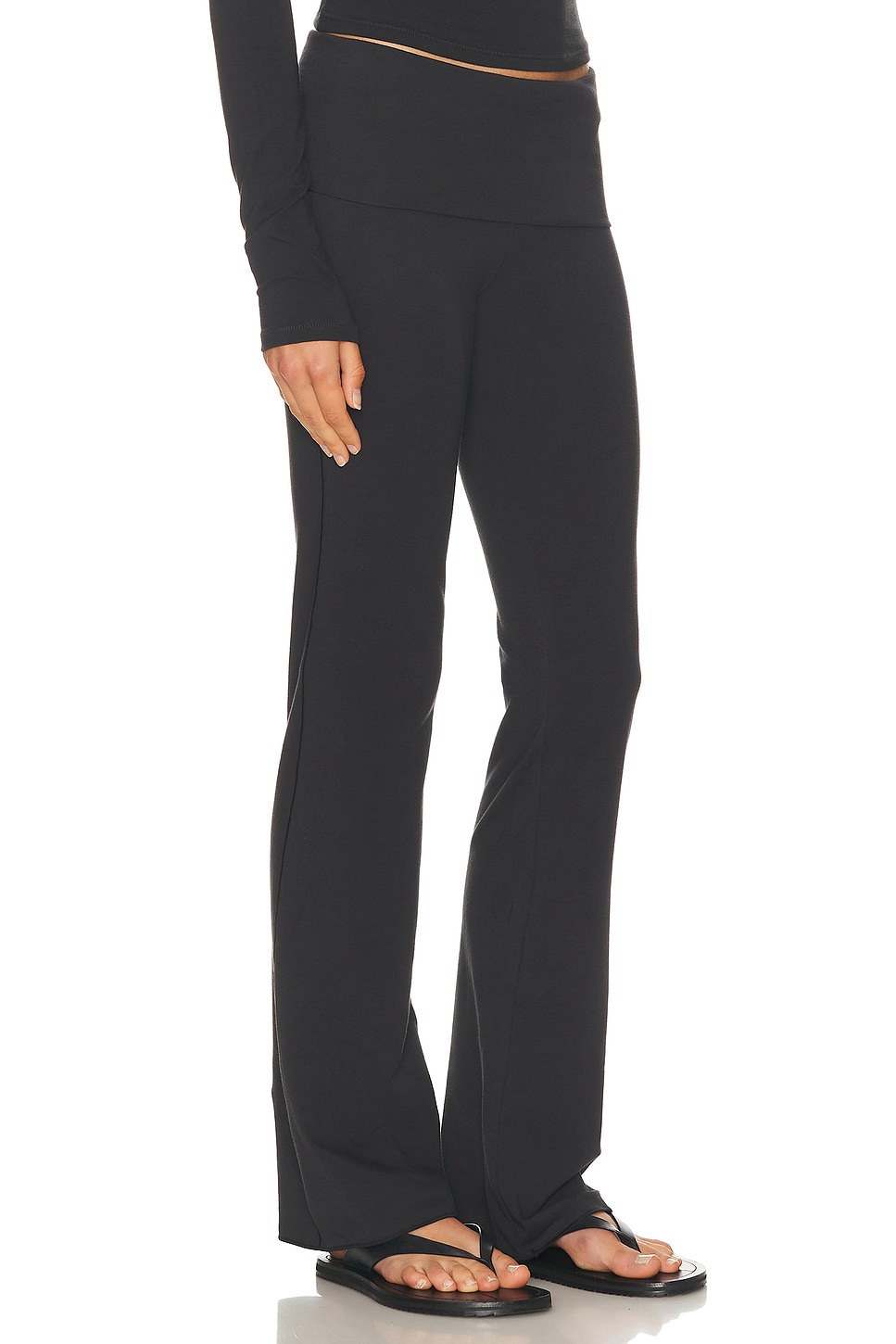 Cotton Jersey Foldover Pant - 2