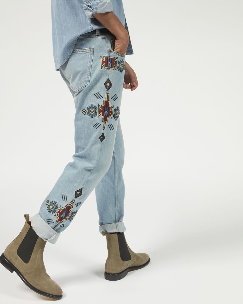 JASPER embroidered jeans - 5