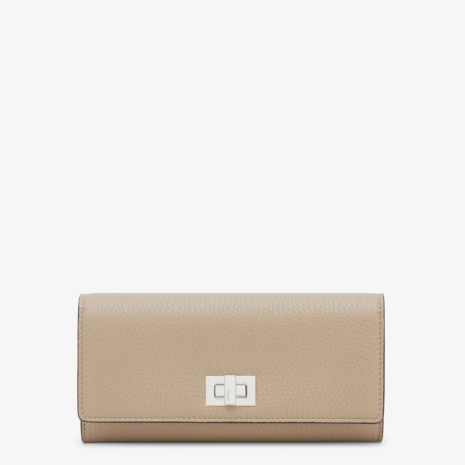 Beige leather wallet - 1