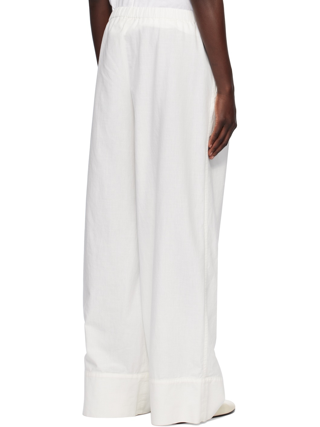 White Enea Trousers - 3