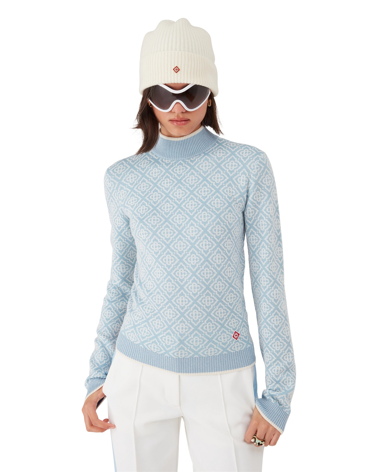 Ski Monogram High Neck Top | Casablanca Paris - 4