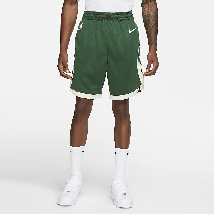 Nike NBA Icon Edition Team limited shorts SW Fan Edition Milwaukee Bucks Green AJ5623-323 - 4