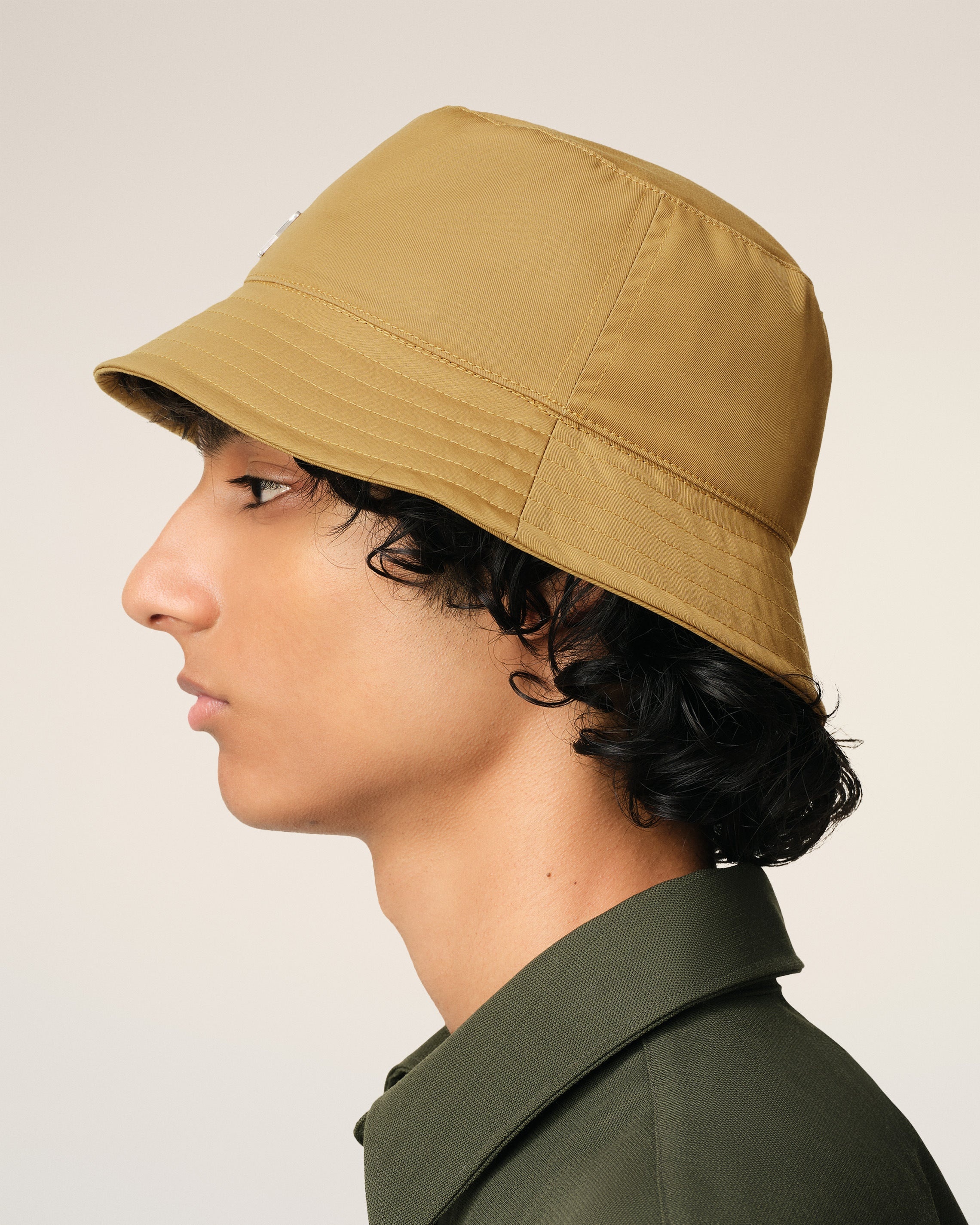 MUSTARD TWILL AMI DE COEUR STUD BUCKET HAT - 5