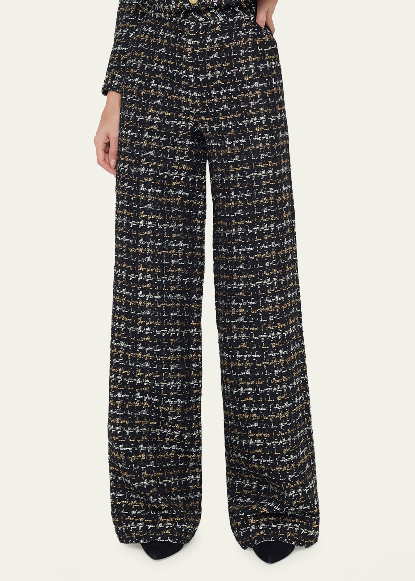 Livvy Tweed Straight-Leg Trousers - 4