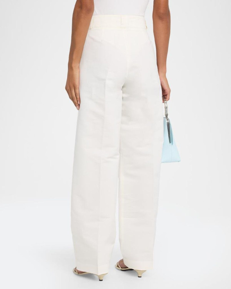 Nahla Cotton-Silk Faille Straight-Leg Utility Trousers 3