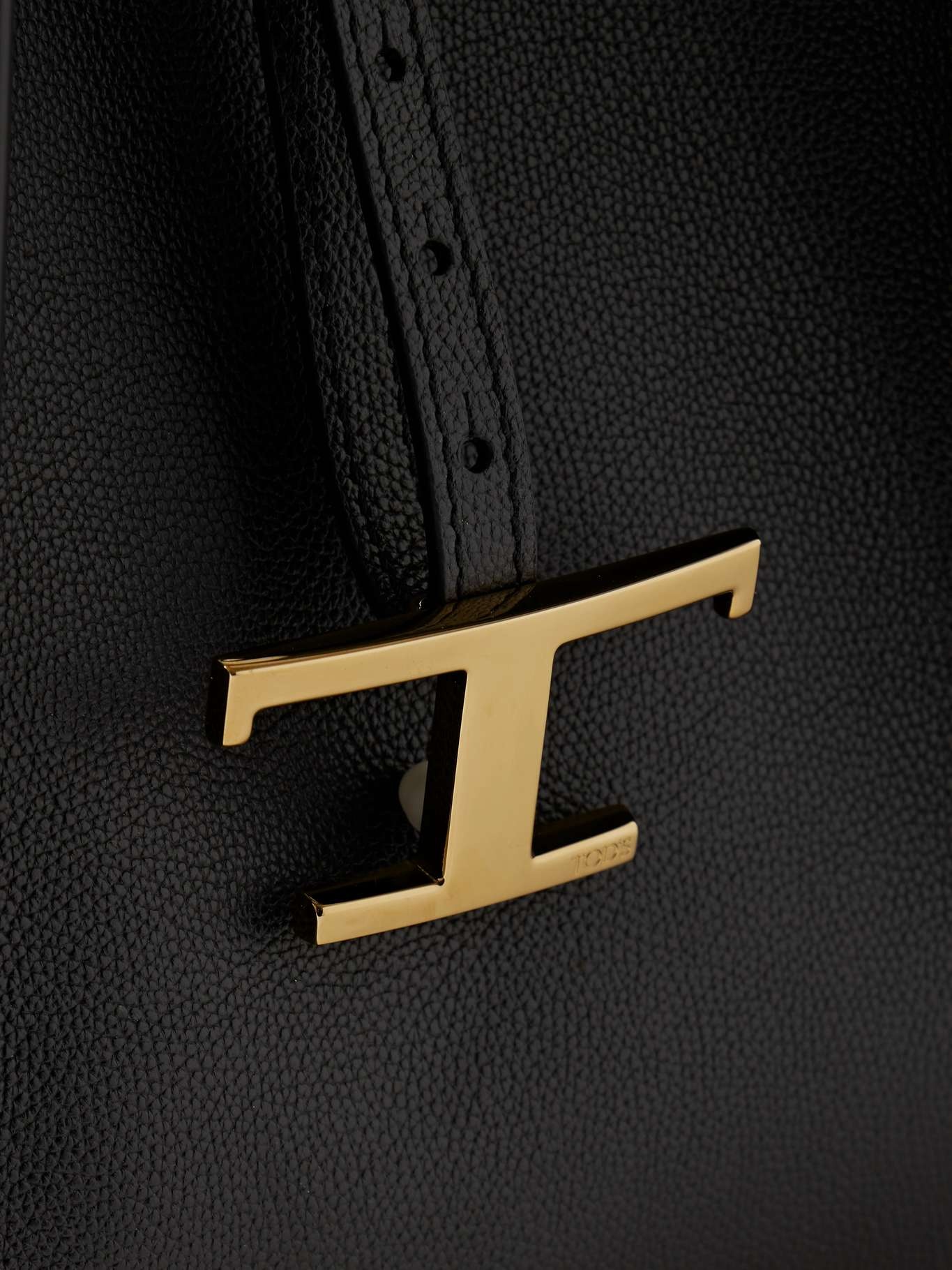 Large textured-leather shoulder bag - 4