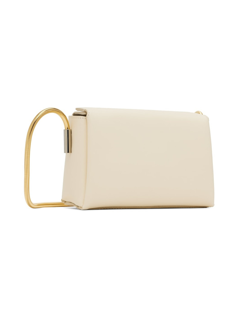 Beige Small Toggle Shoulder Bag 3