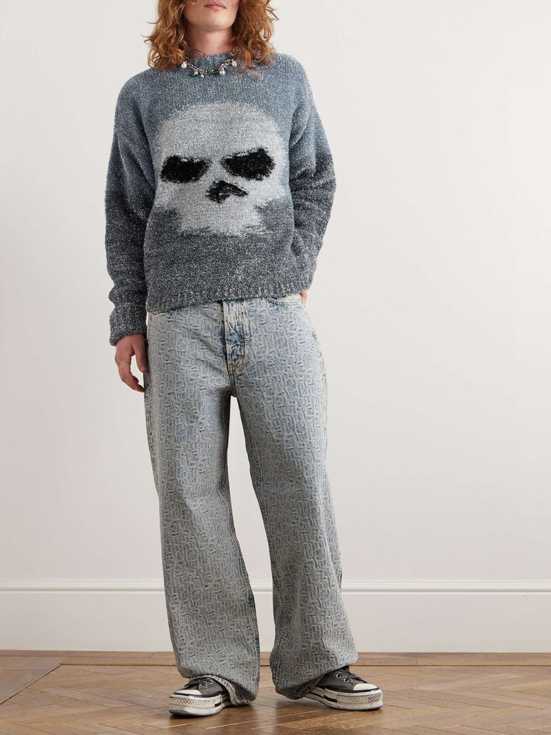 ERL Metallic Intarsia-Knit Sweater outlook