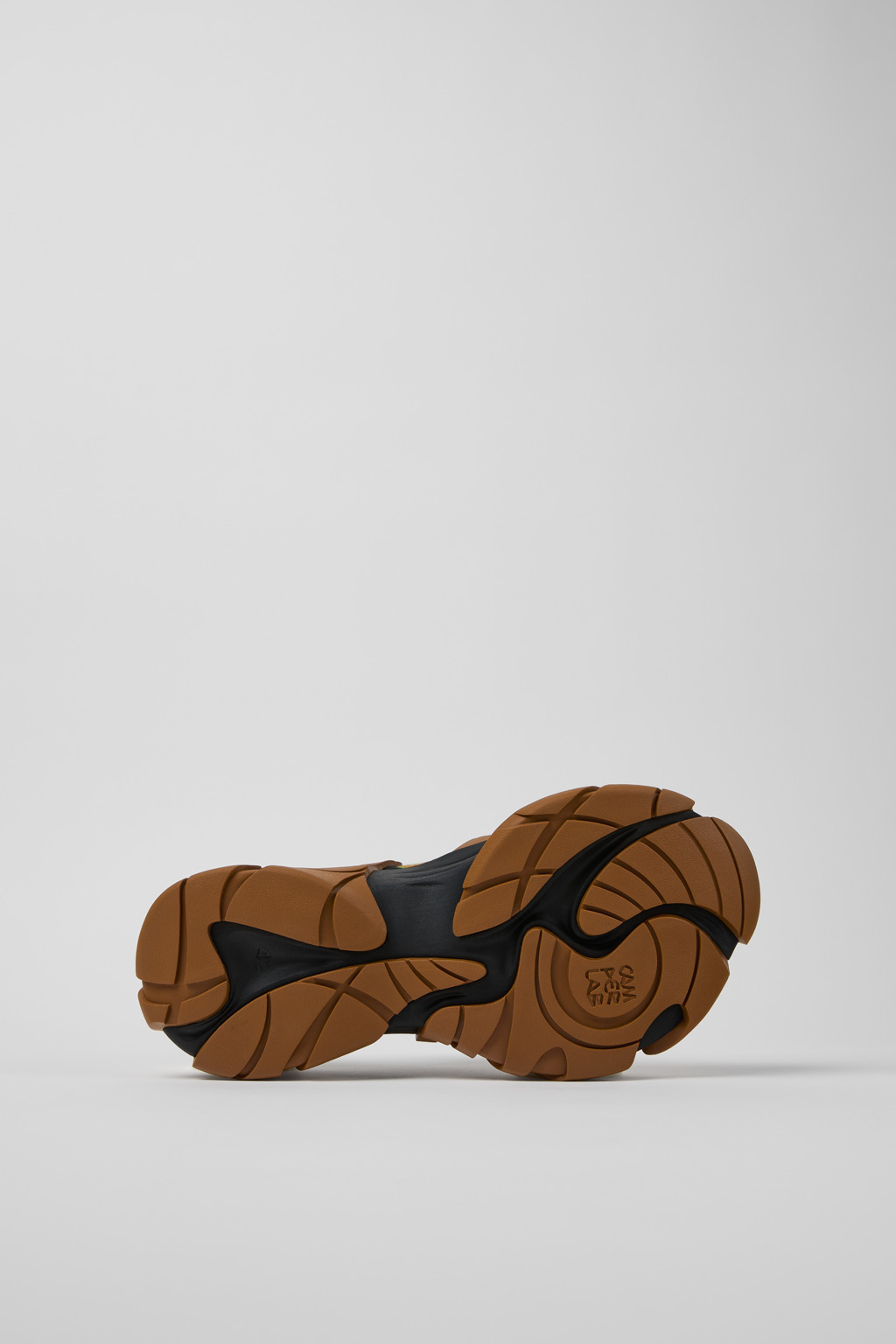 Brown-Green Textile Sneakers - 5