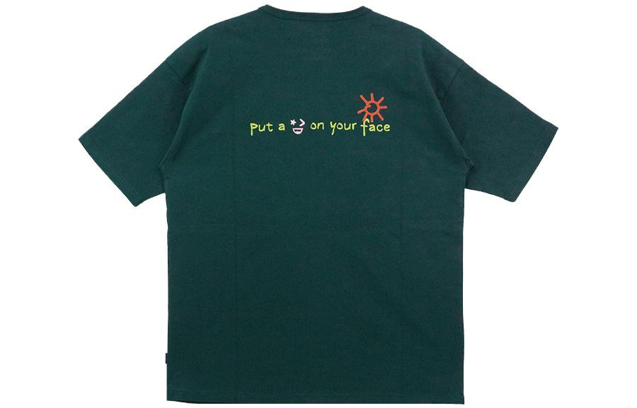 Converse Put-a-Smile-On-Your-Face Logo T-Shirt 'Green' 10024879-A03 - 2