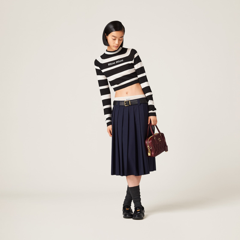 Miu Miu Cashmere and silk turtleneck sweater outlook