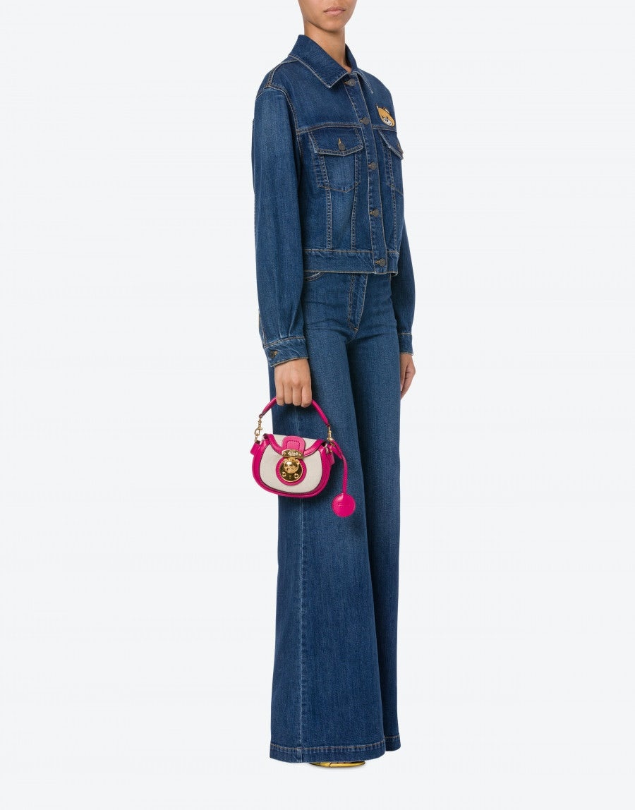 MOSCHINO TEDDY LOCK MINI HAND BAG - 6
