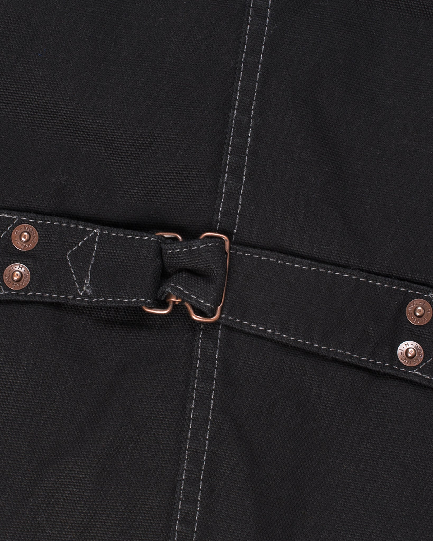 IHV-02-BLK 12oz Wabash/Duck Work Vest - Black/Black - 8