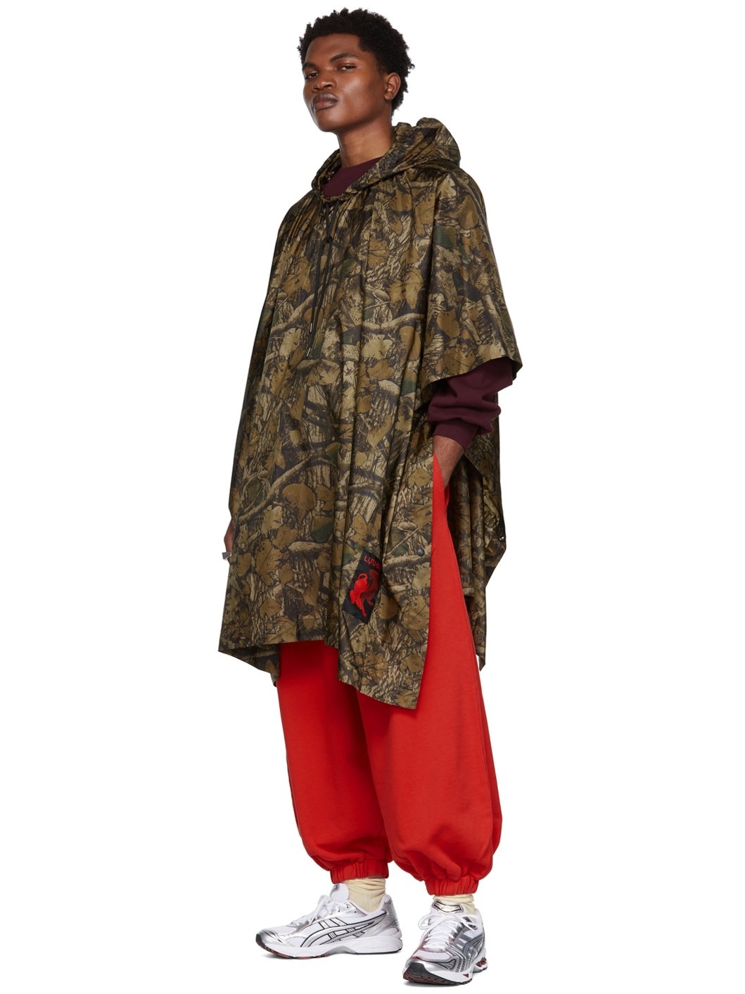SSENSE Exclusive Taupe Camo Cape - 4